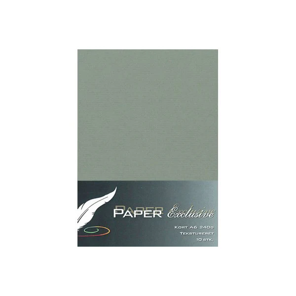 Paper Exclusive Dobbelt Kort A6, 240 g, Tekstureret, 10 stk